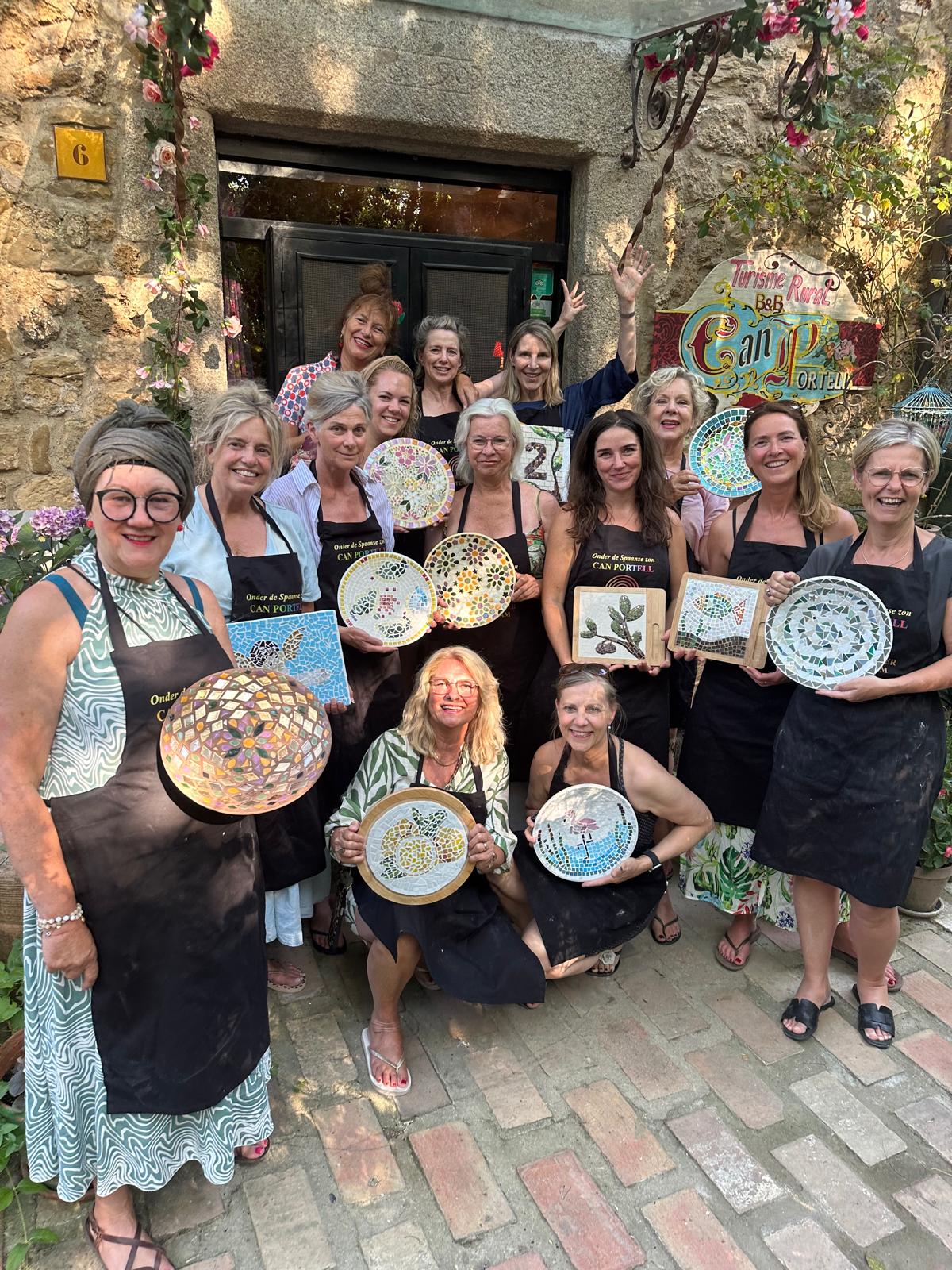 Creatieve workshop in Spanje bij Girona