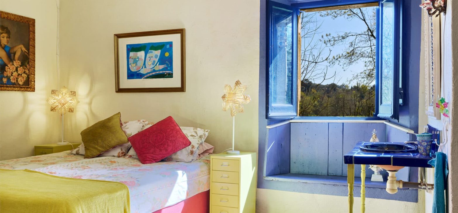 Knusse kamer De Heilige Maagd in B&B Can Portell bij Girona
