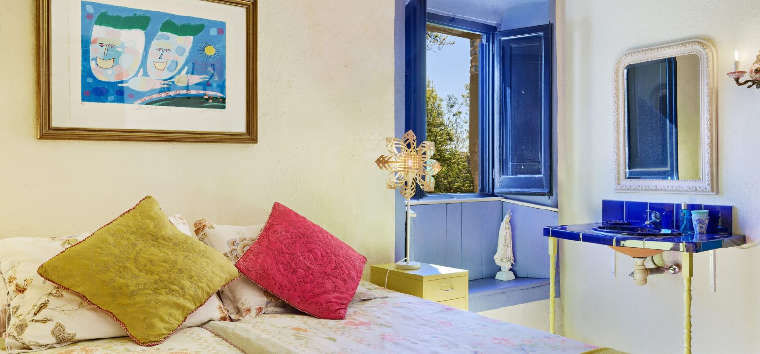 Knusse kamer De Heilige Maagd in B&B Can Portell bij Girona