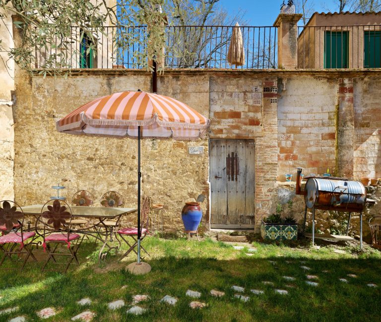 Privépatio van vakantiehuis Mas Ferrer Petit in Spanje