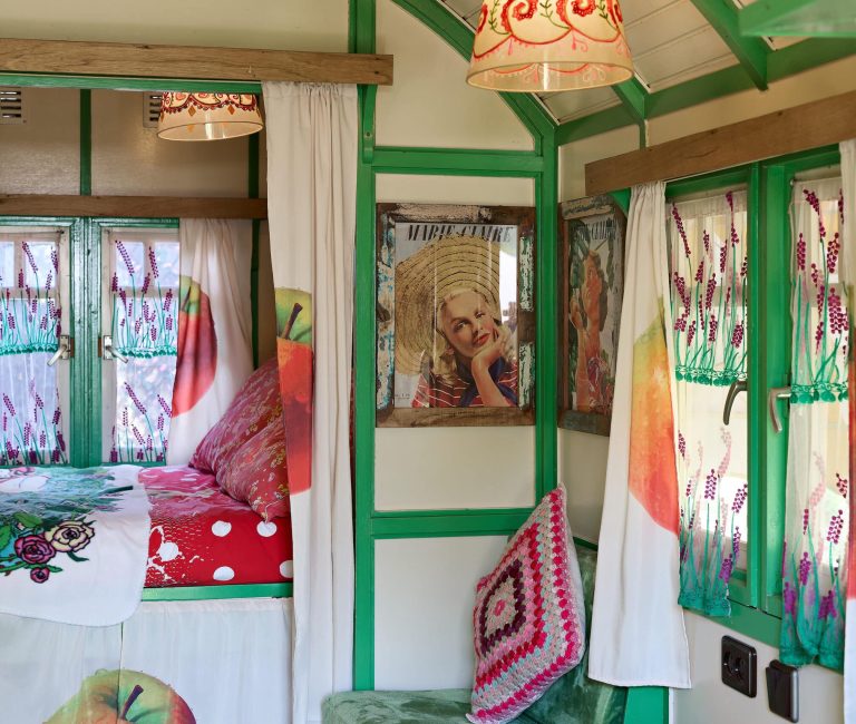 Woonwagen Appel B&B Can Portell Spanje Costa Brava
