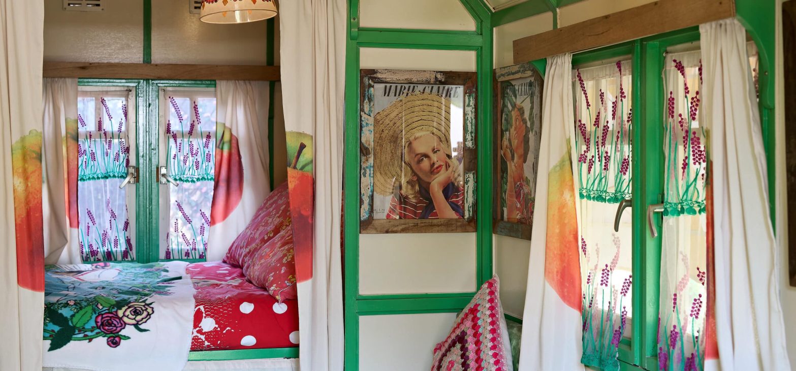 Woonwagen Appel B&B Can Portell Spanje Costa Brava