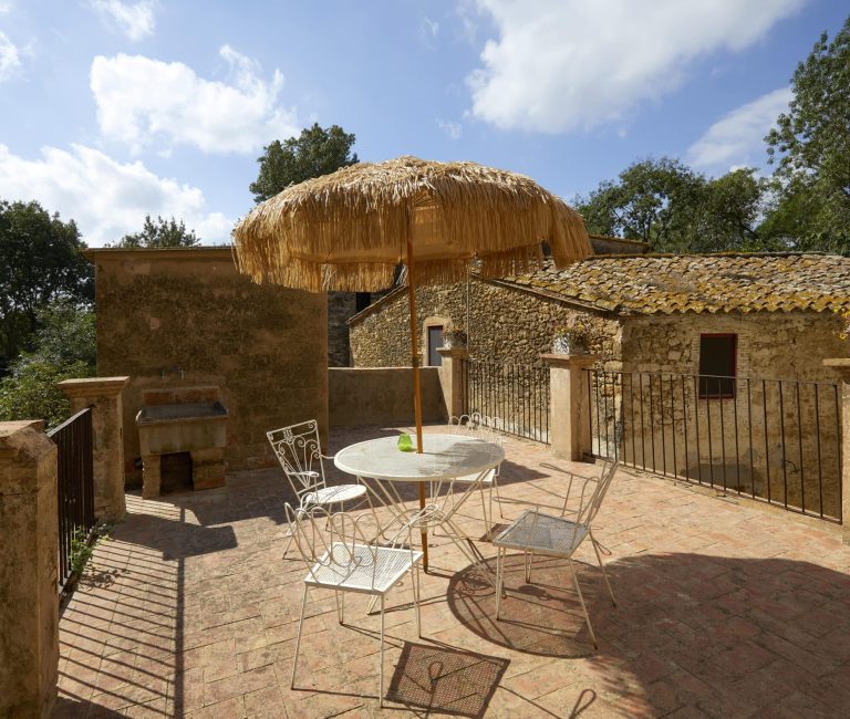 Privéterras van kamer Corneille in Spanje