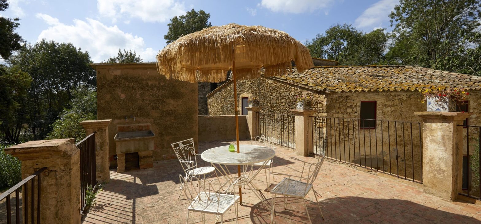 Privéterras van kamer Corneille in Spanje